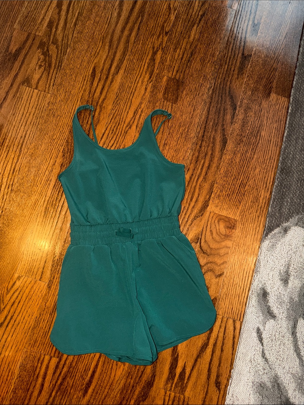 abercrombie kids Teal Romper with Elastic Waist